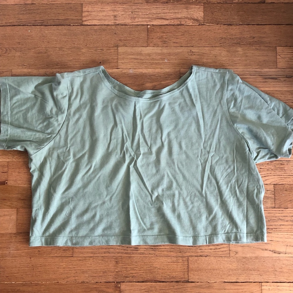 Pansy co organic cotton crop tee mermaid